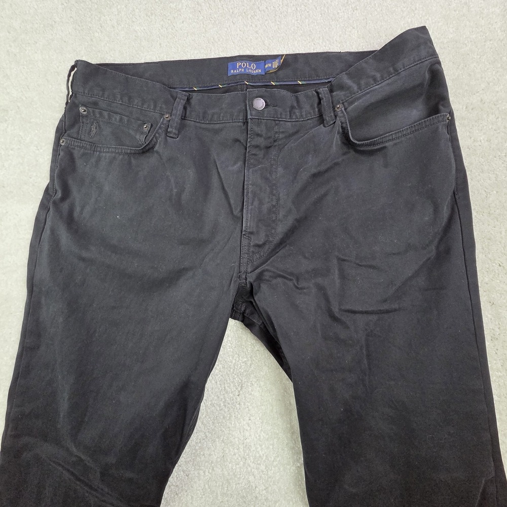 Polo Ralph Lauren Varick‎ Jeans Mens Size 38x31 Slim Straight Black